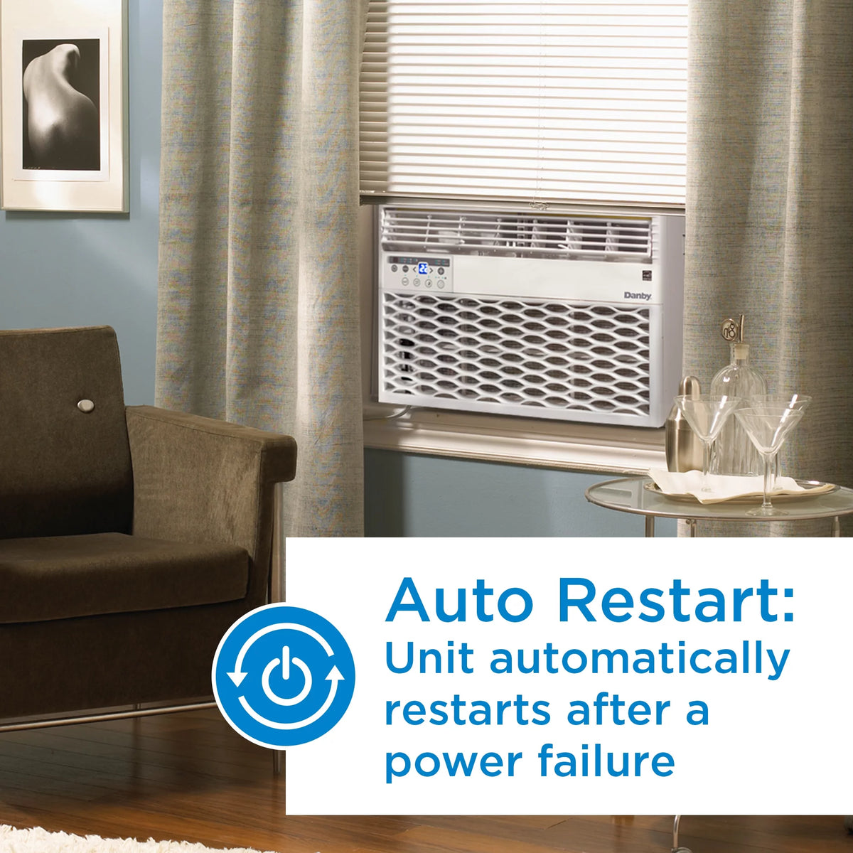 8,000 BTU White Window Air Conditioner with Remote A71063