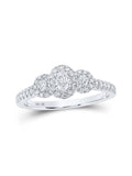Oval Diamond 3-stone Engagement Ring 1/2 Cttw I240