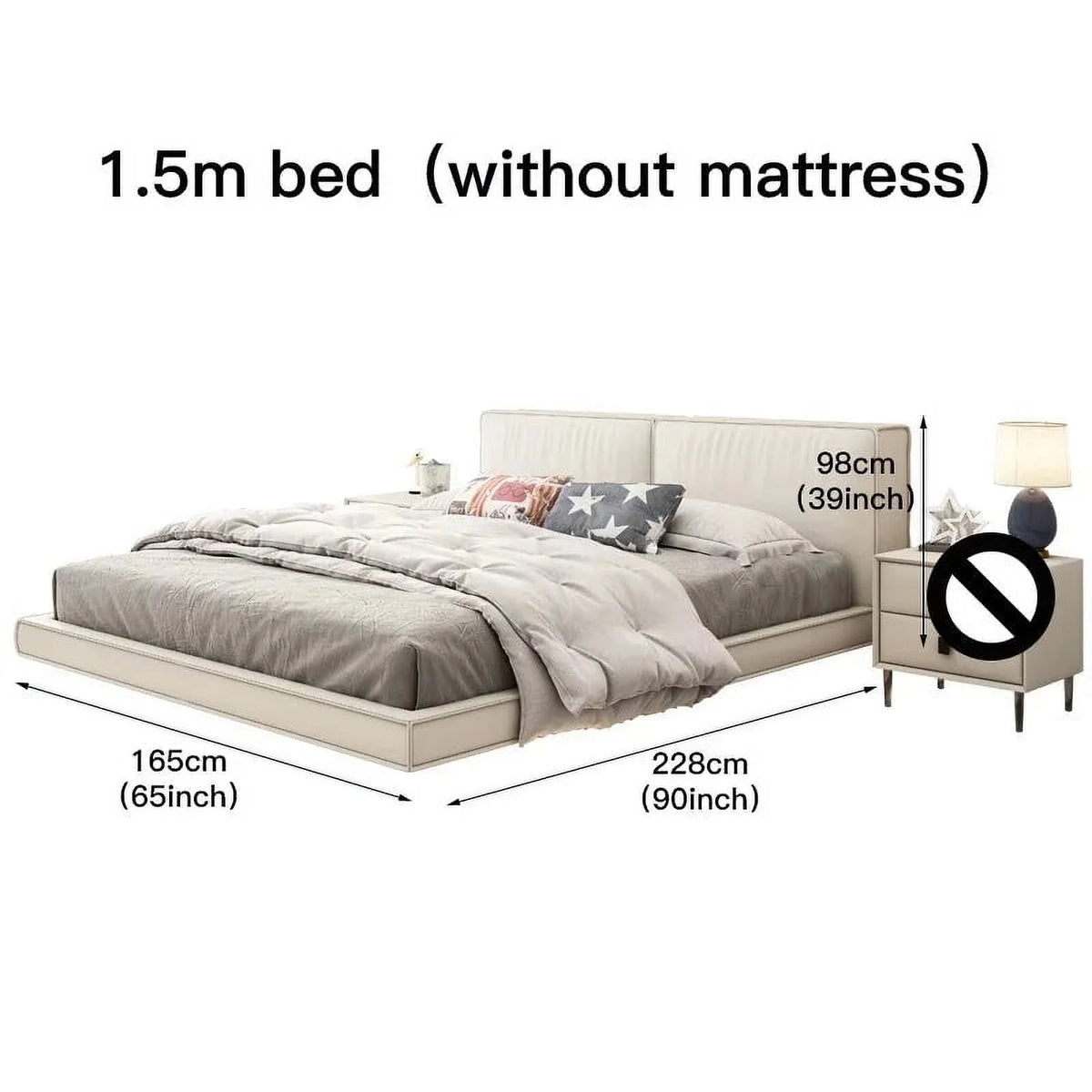Leather Queen Bed Frame E162