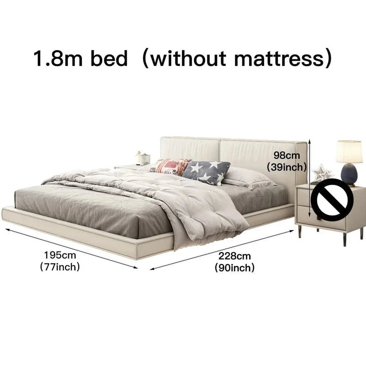 Leather Queen Bed Frame E162