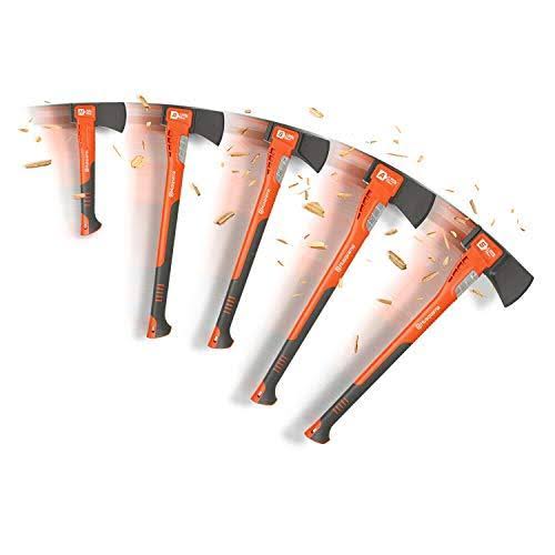 Orange Composite Fiberglass Camping Hatchet W673307