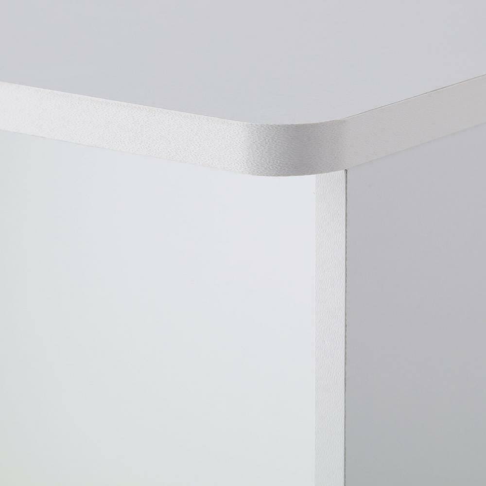 White 2-Tier Offset Bookcase H566262