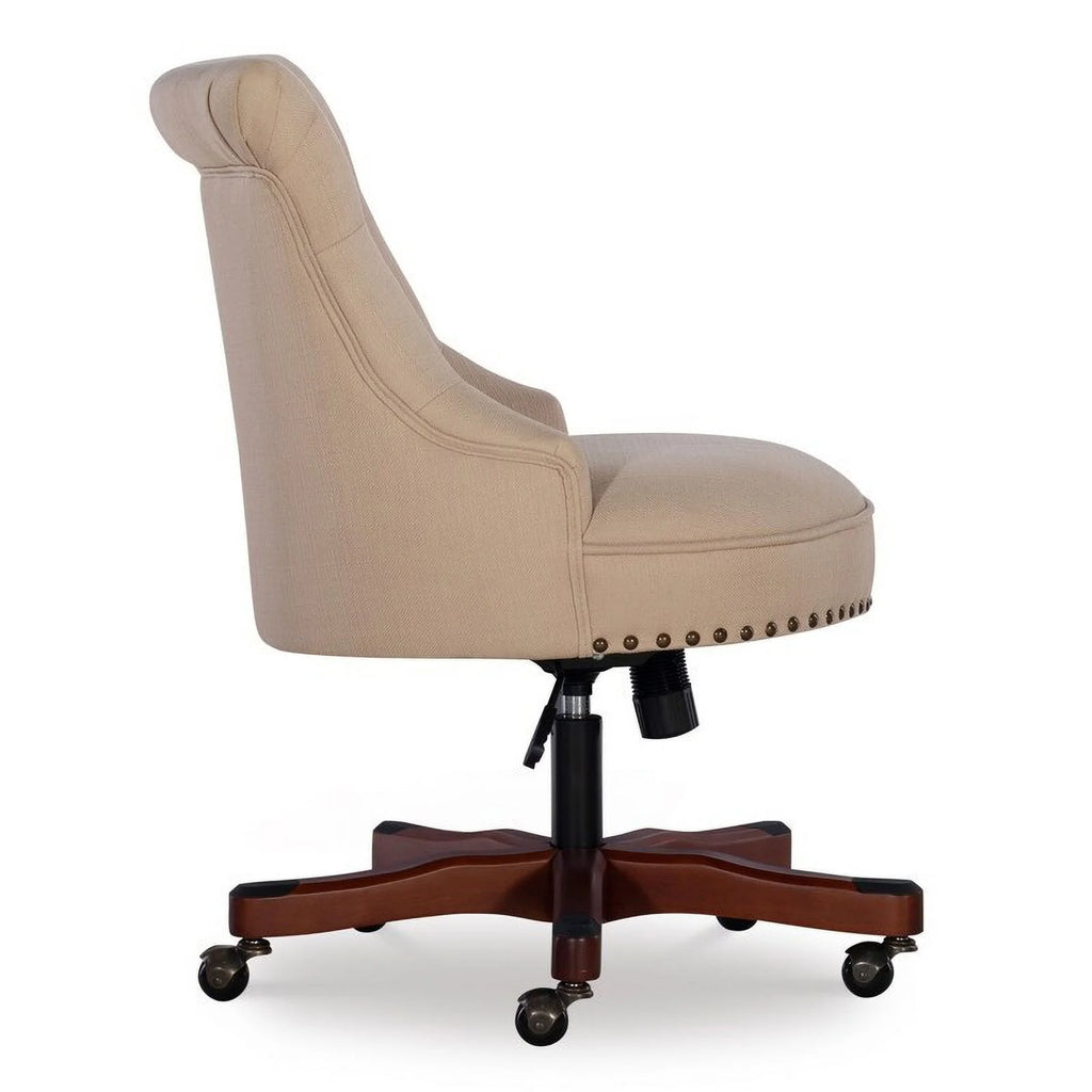 Beige Adjustable Swivel High Back Task Chair L722
