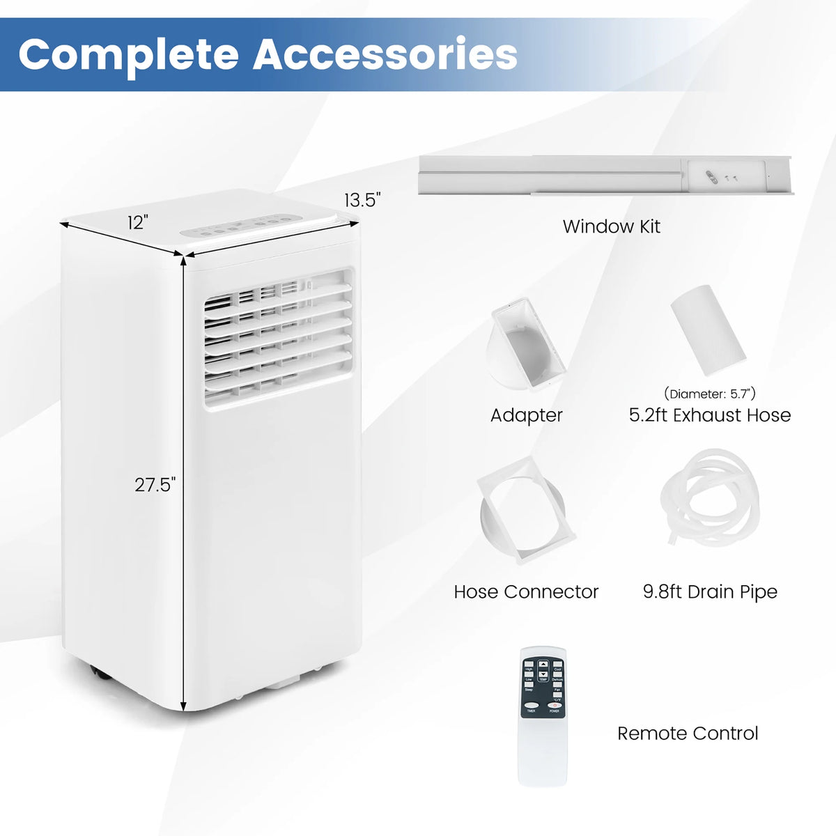 6000 BTU Portable Air Conditioner 3-in-1 O454398
