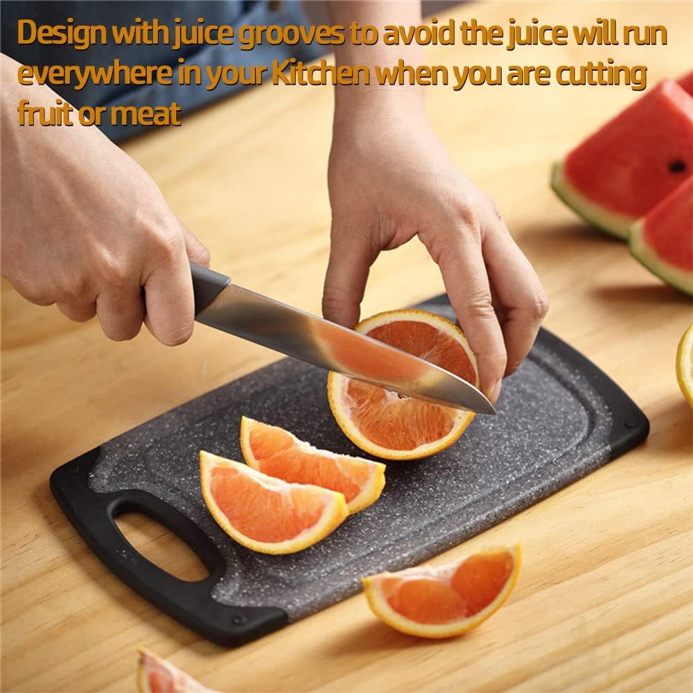 Set of 3 Cutting Boards with Juice Grooves & Carrying Handle B88183