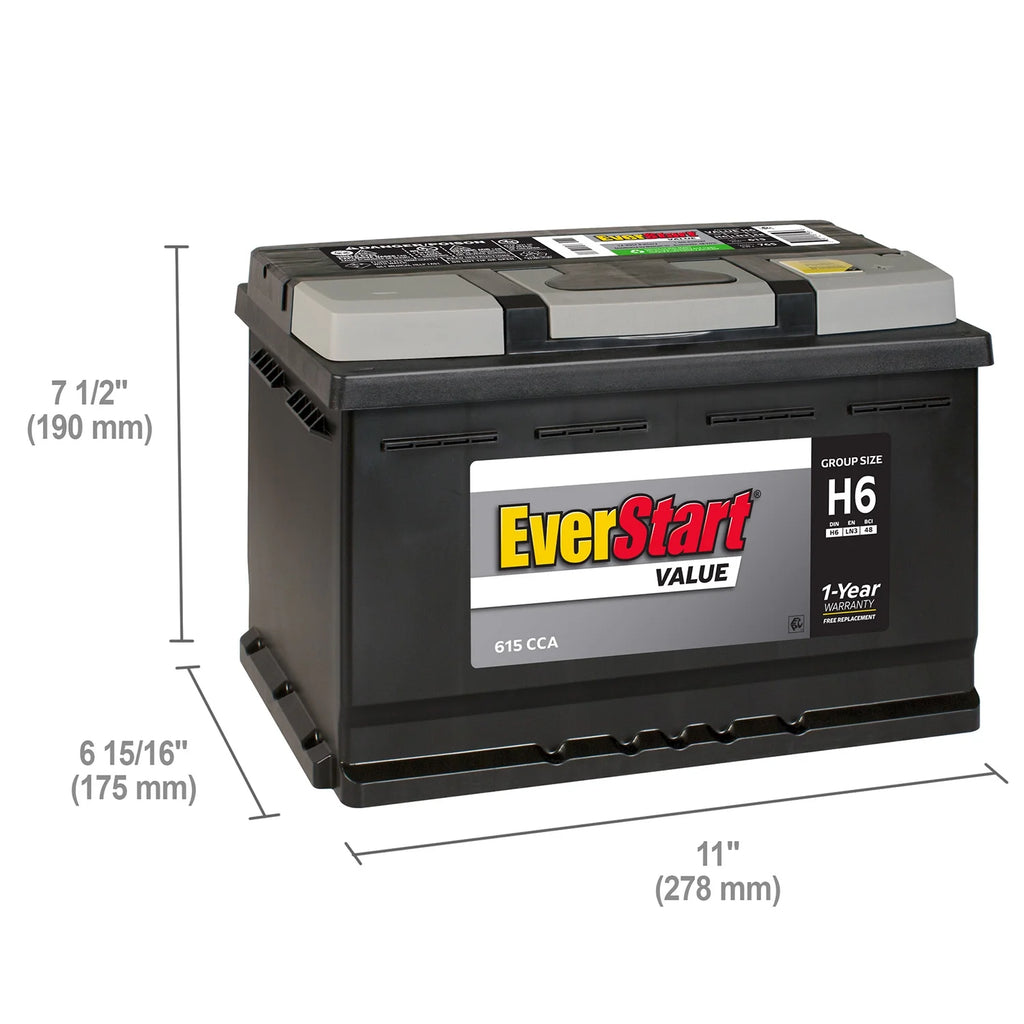 Lead Acid Automotive Battery 12 Volt 615 CCA J95665