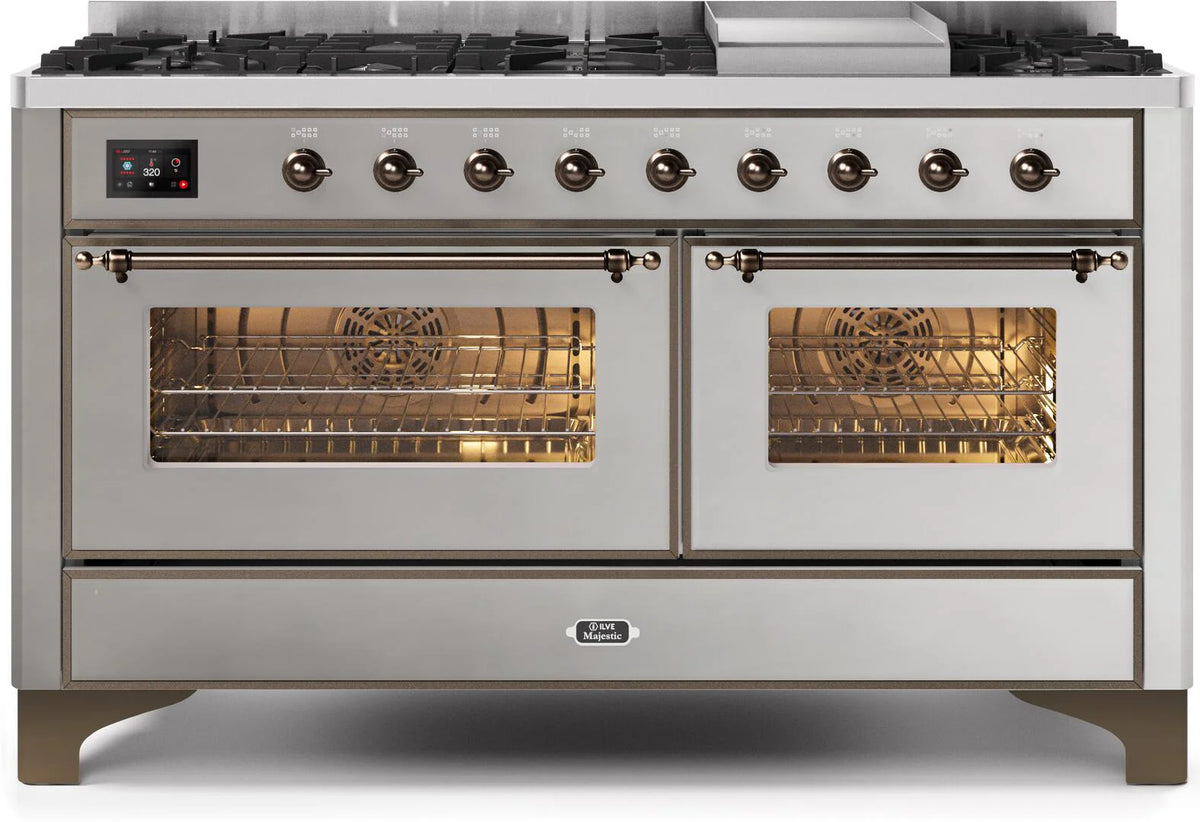 60 Dual Fuel Propane Gas Range Stainless Steel V1889