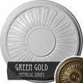 Green Gold Hand-Painted Ceiling Medallion O738692