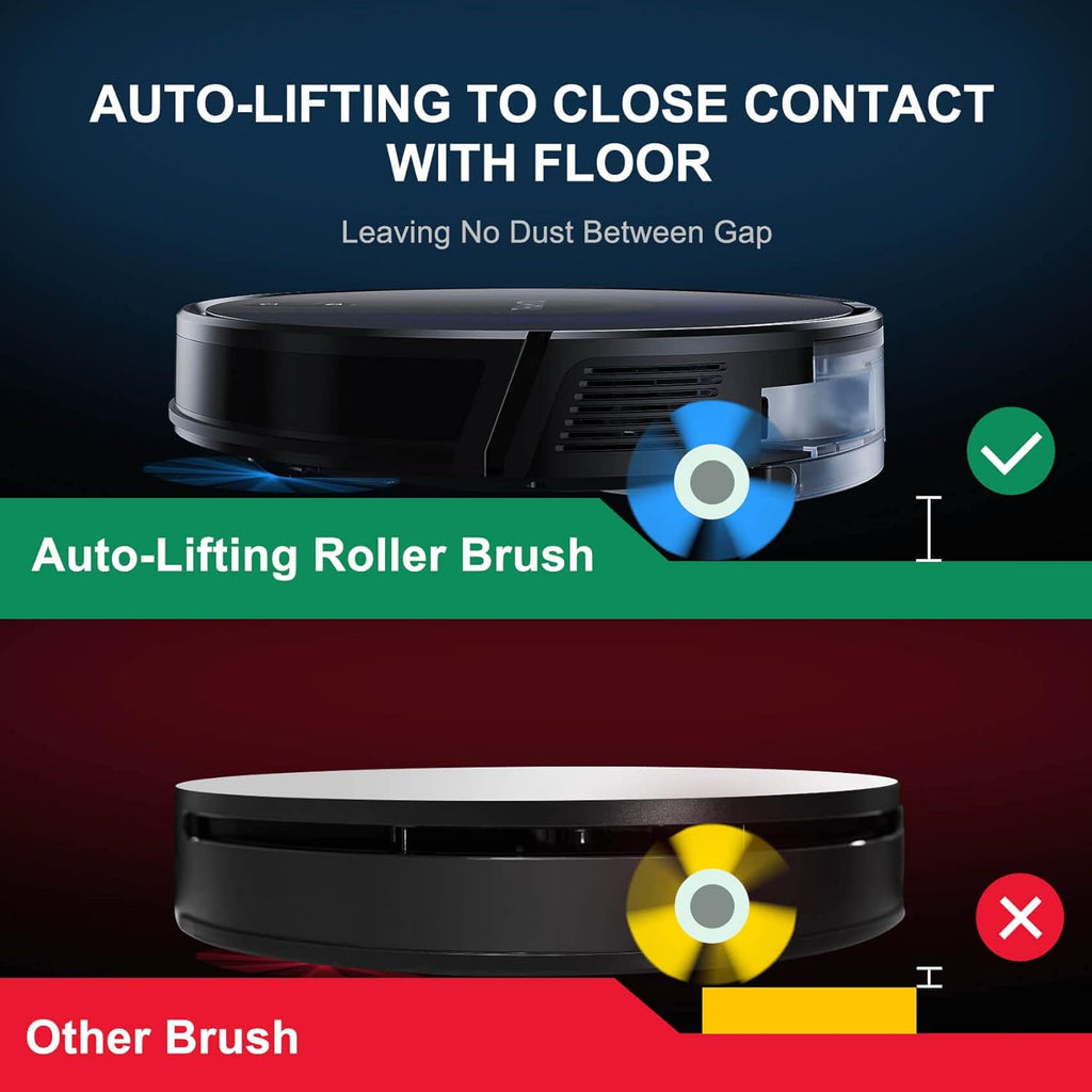 Robot Vacuum and Mop Cleaner with Auto Dirt Disposal, 3200Pa Suction T32269