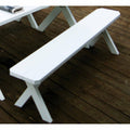Yellow Pine Crossleg Backless Bench U83959