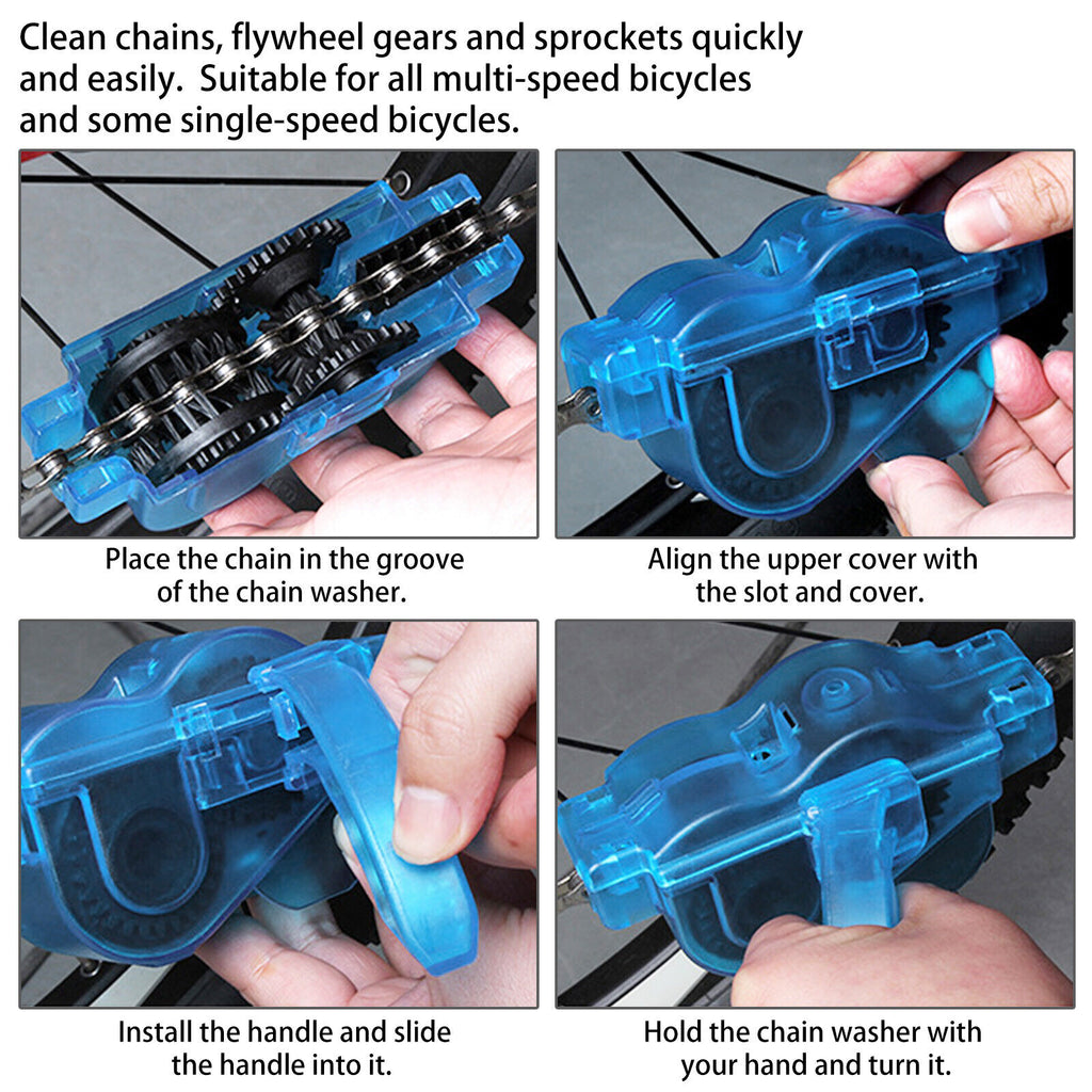 Bicycle Chain Cleaner Cleaning Brush Wheel Kit F986308