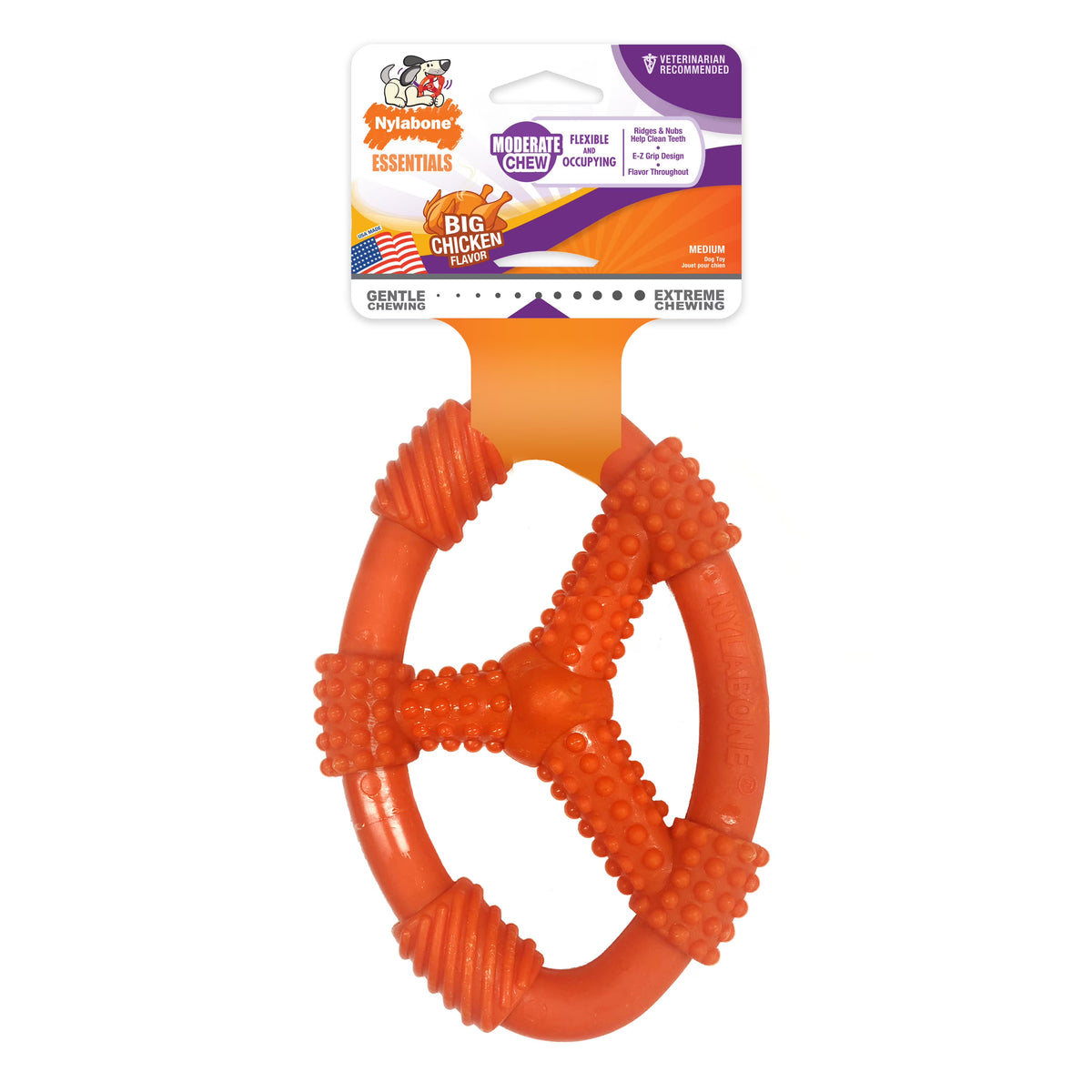 Moderate Chew Flexible Oval Ring for Dogs W3981