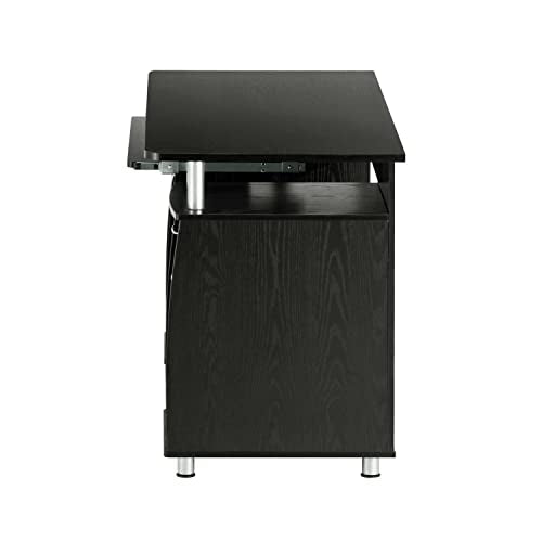 Espresso Writing Desk with Drawers & File Cabinet N32713