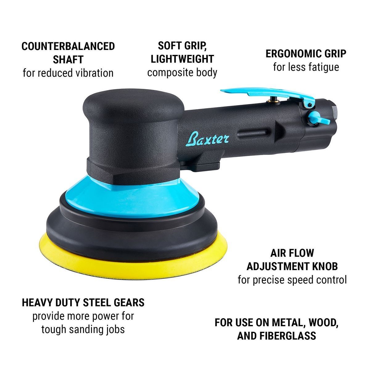 6 in. Geared Air Sander U847668