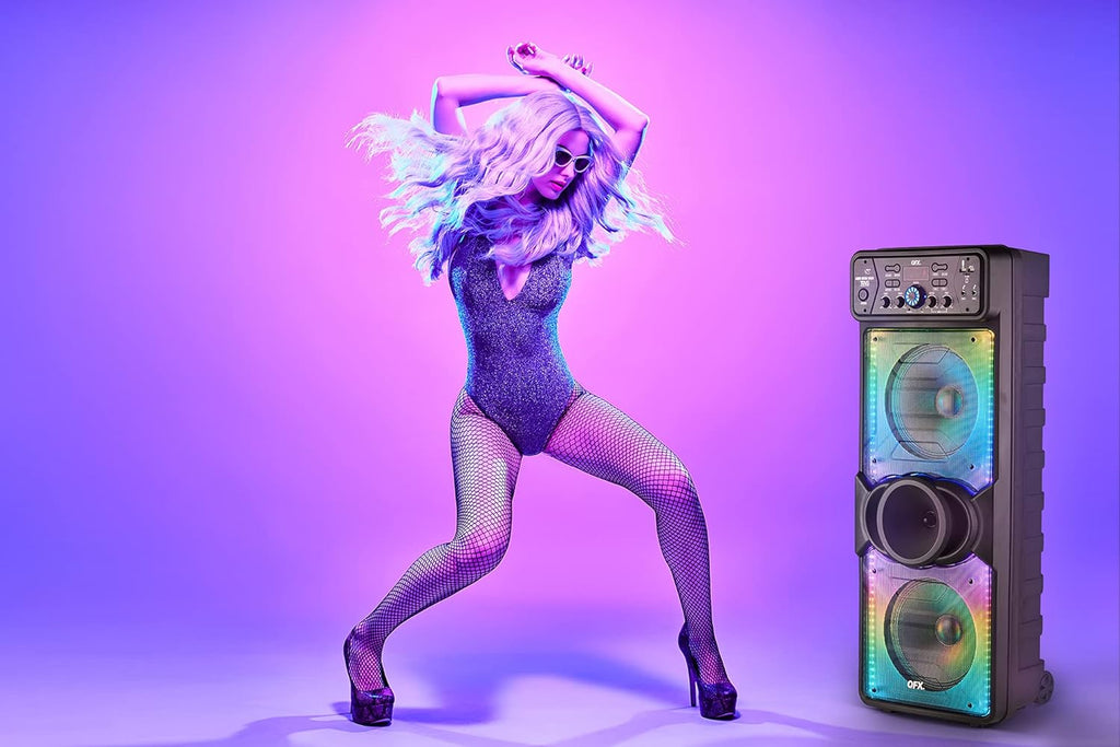 Portable Speaker with Wireless Microphone and FM Radio W5020