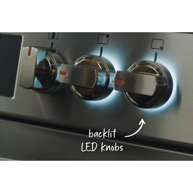 30 in. 6.2 cu.ft. 5 Element Slide-In Electric Range with Convection and Air Fry Stainless Steel N156