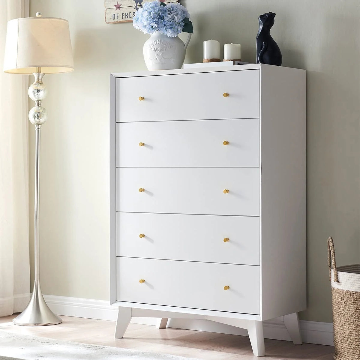 Mid Century Modern 6 Drawer Dresser E34382
