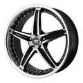 18x8 5x114.30 Gloss Black Machined Wheels W46887
