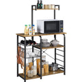 35.5" Kitchen Storage Shelf Baker's Rack with 10 Hooks C266