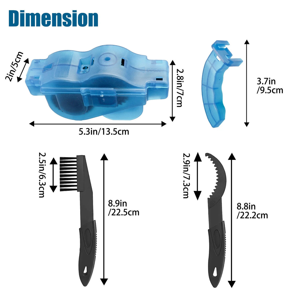 Bicycle Chain Cleaner Cleaning Brush Wheel Kit F986308