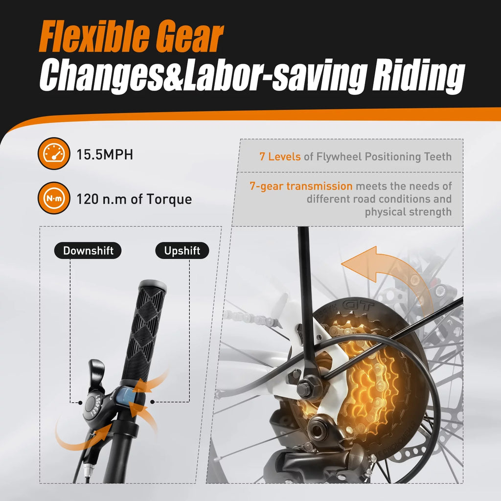 20-inch Wheels 7 Speed Folding Bike High Carbon Steel Bicycle Z3925