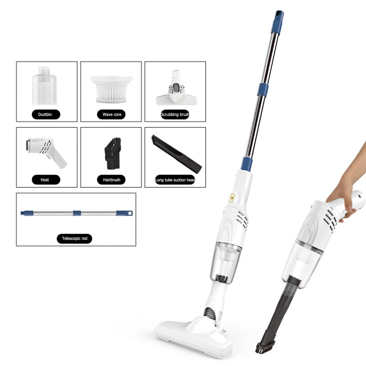 Cordless Stick Vacuum with 30 Mins Runtime P404