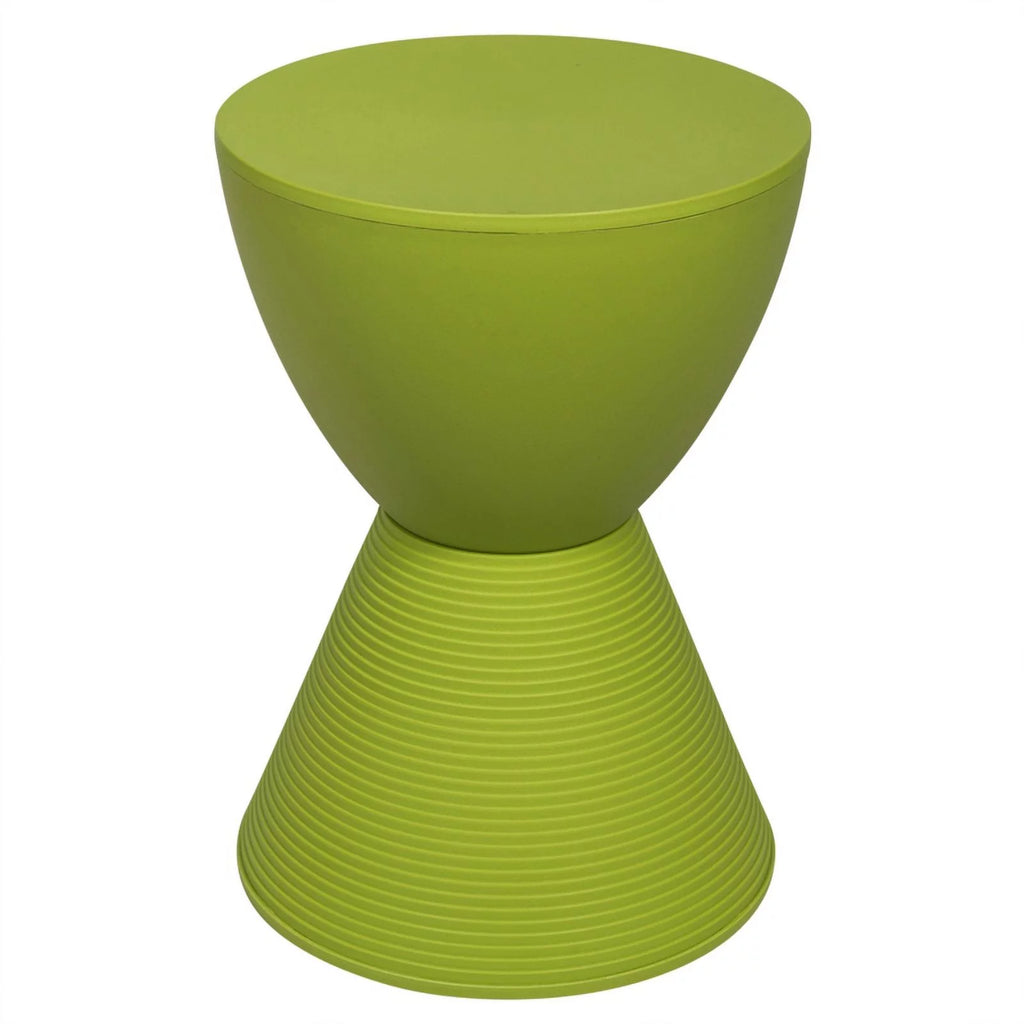 Green Plastic Round End Table Set of 2 P9273