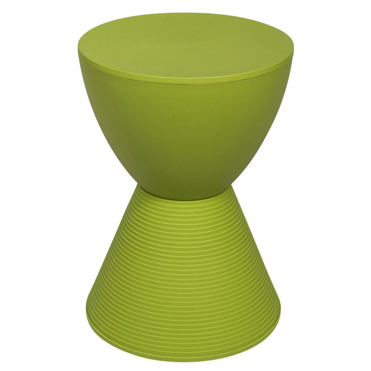 Green Plastic Round End Table Set of 2 P9273