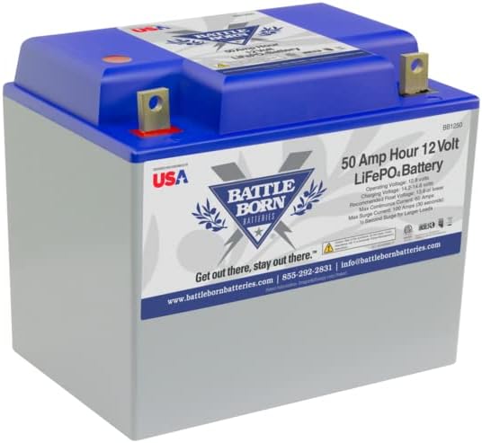 50 Ah 12V Group 24 LiFePO4 Deep Cycle Battery E288342