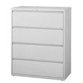 4 Drawer Steel Lateral File Cabinet Light Gray B565807