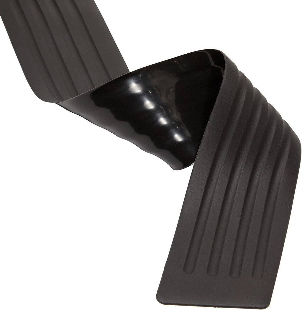 Black Rubber Rear Bumper Protector Trim Guard, 35 in, Pack of 2 J1555