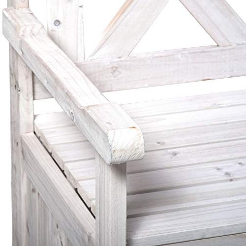 Wooden Storage Bench with Storage Box P4389