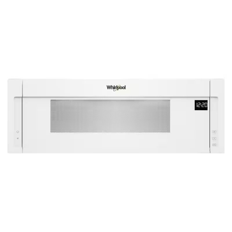 White Low Profile Microwave Hood Combination N319
