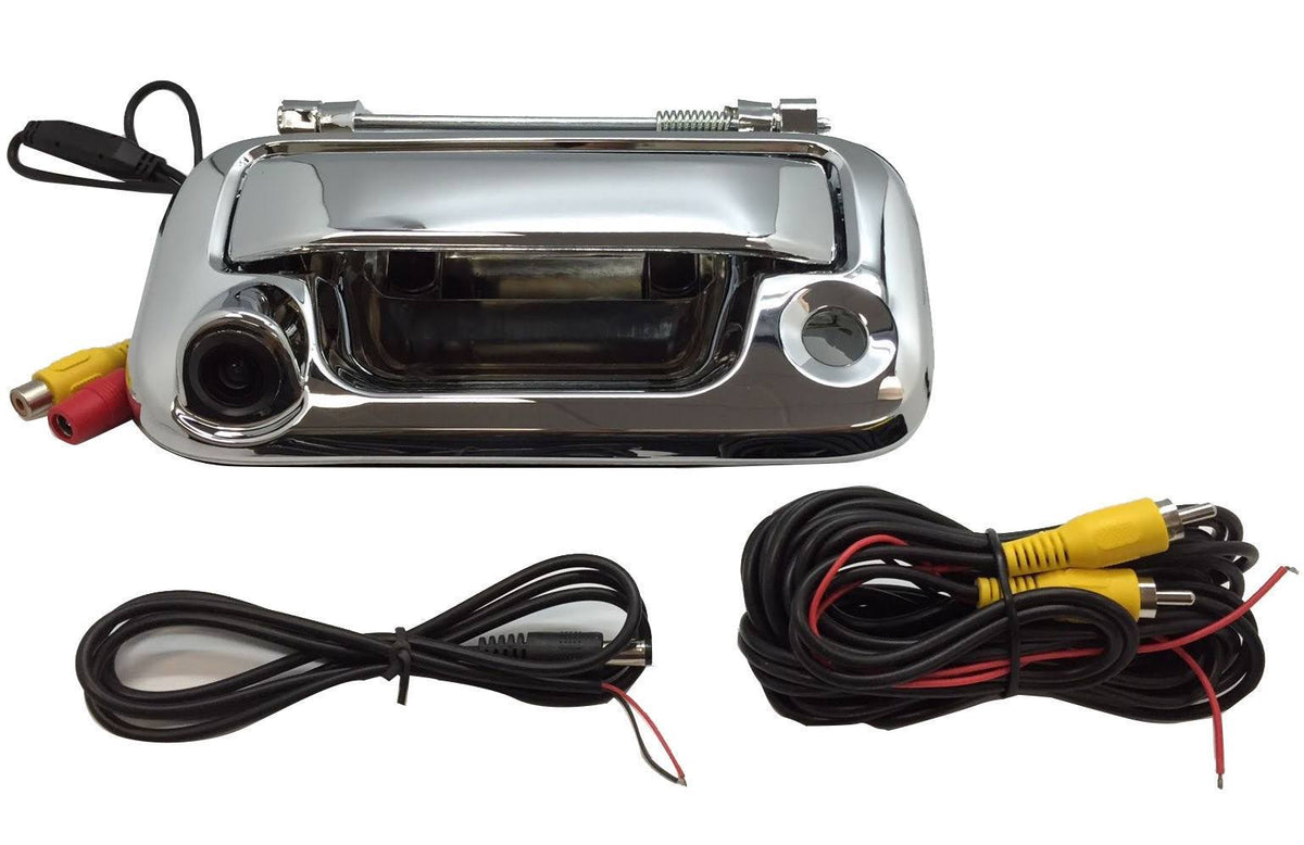 Chrome Tailgate Backup Reverse Handle with Camera C5347