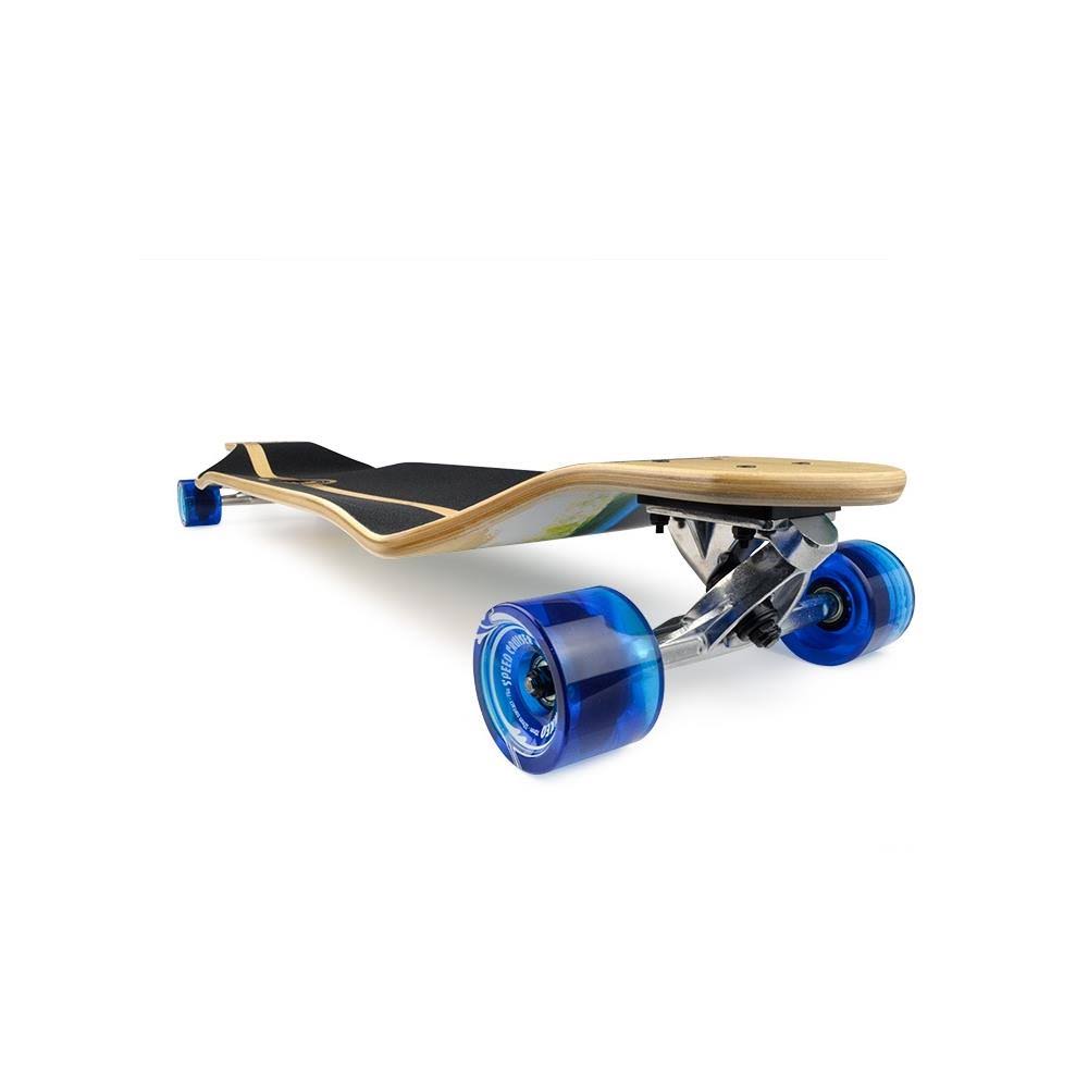 Checker White Drop Down Longboard Complete S234
