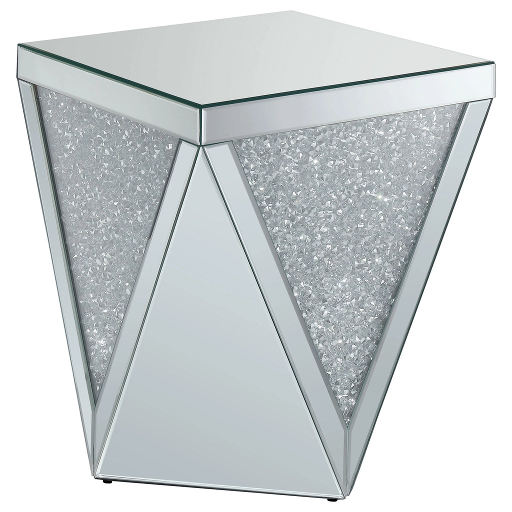 Square End Table with Mirror Q4570