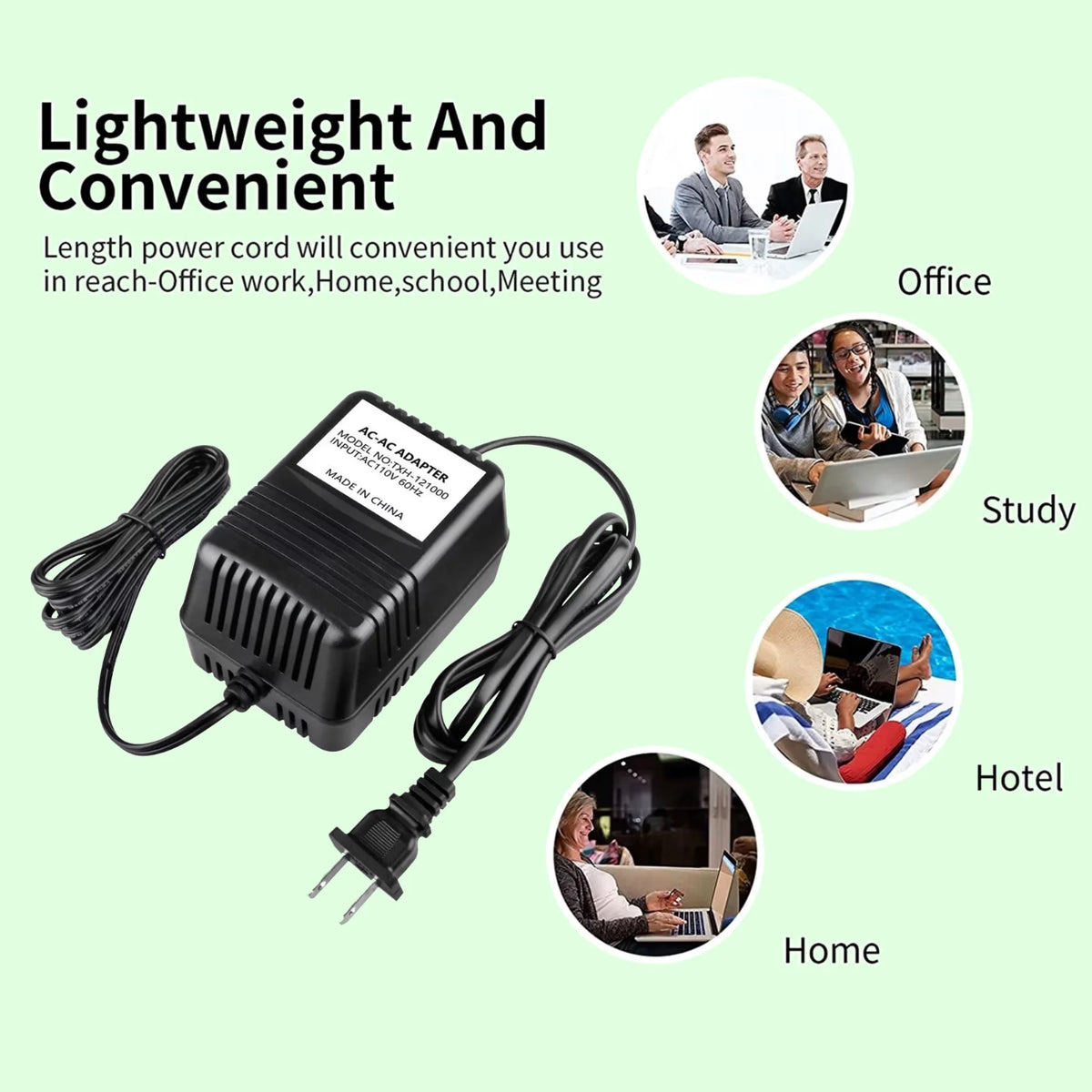 12V AC to AC Adapter Power Supply Cord Charger O309990