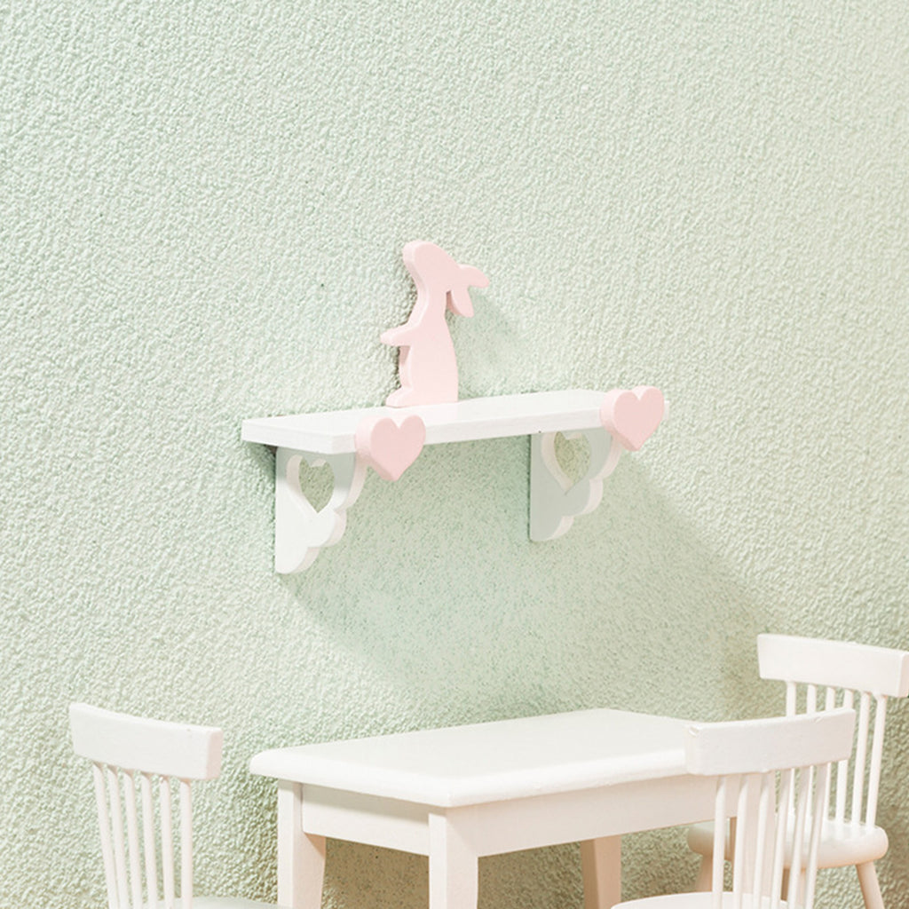 Mini Rabbit Rack Birch Dollhouse Shelf B106199