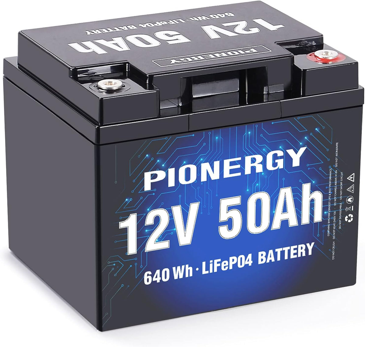 12V 50Ah LiFePO4 Battery with Built-In BMS U8380