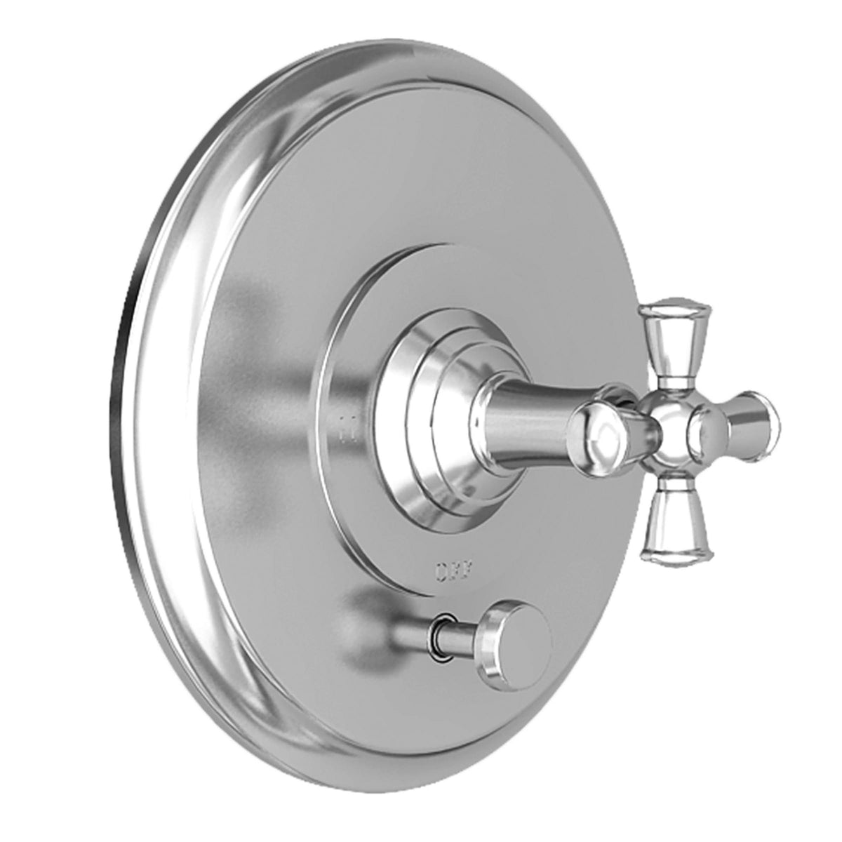 Balanced Pressure Tub & Shower Diverter Plate with Handle Polished Nickel U4389