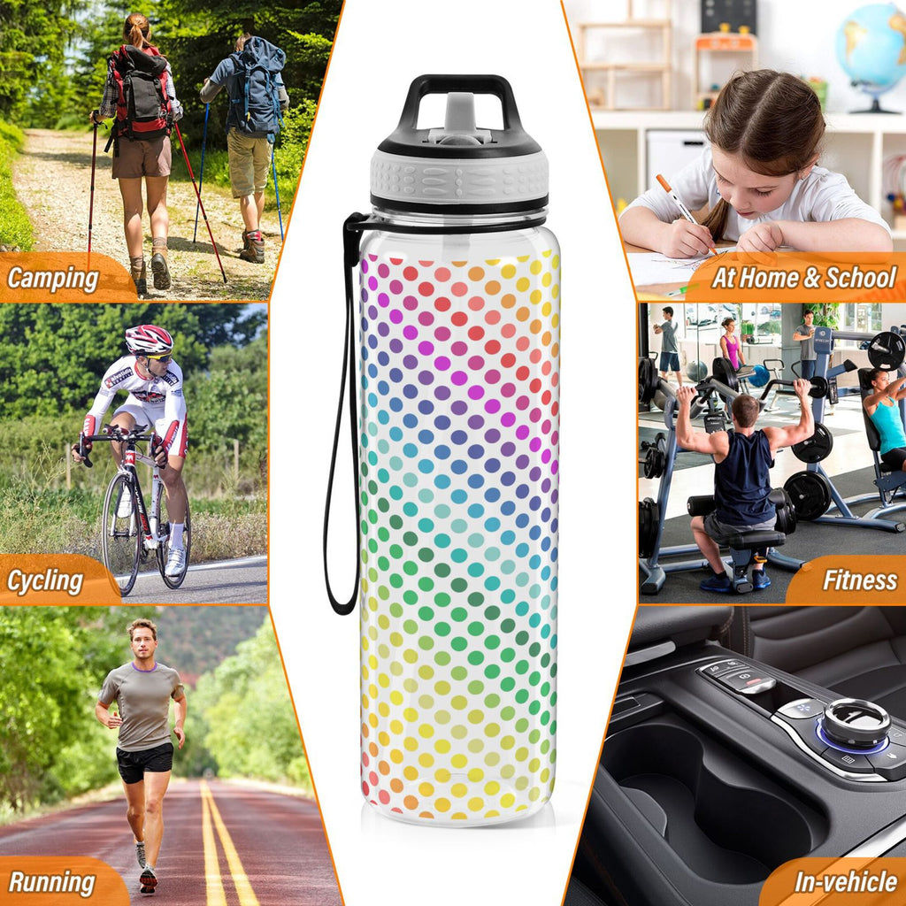 32oz Tritan Sports Water Bottle with Straw D696