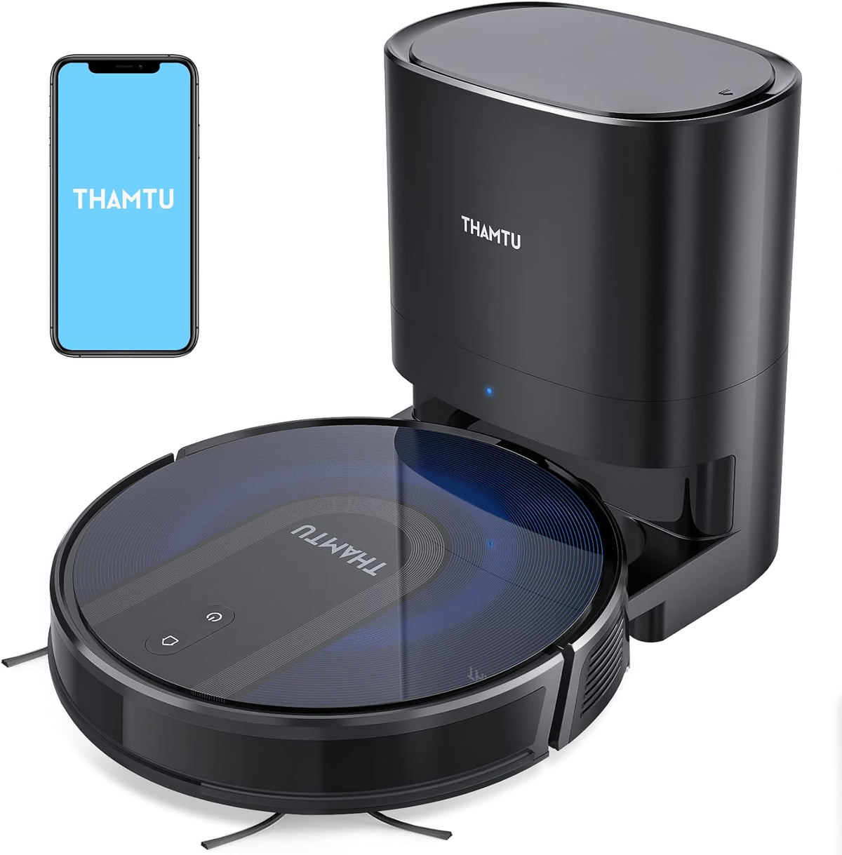 Robot Vacuum and Mop Cleaner with Auto Dirt Disposal, 3200Pa Suction T32269
