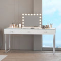 3-Drawer Vanity Table with LED Light and Charging Port L731