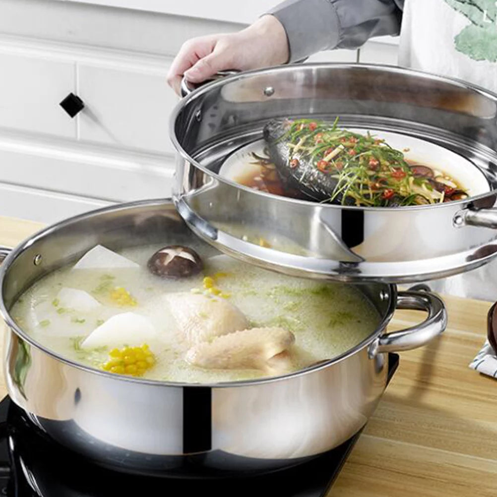 Stainless Steel 5 Layers 28cm Steamer Stockpot E767471
