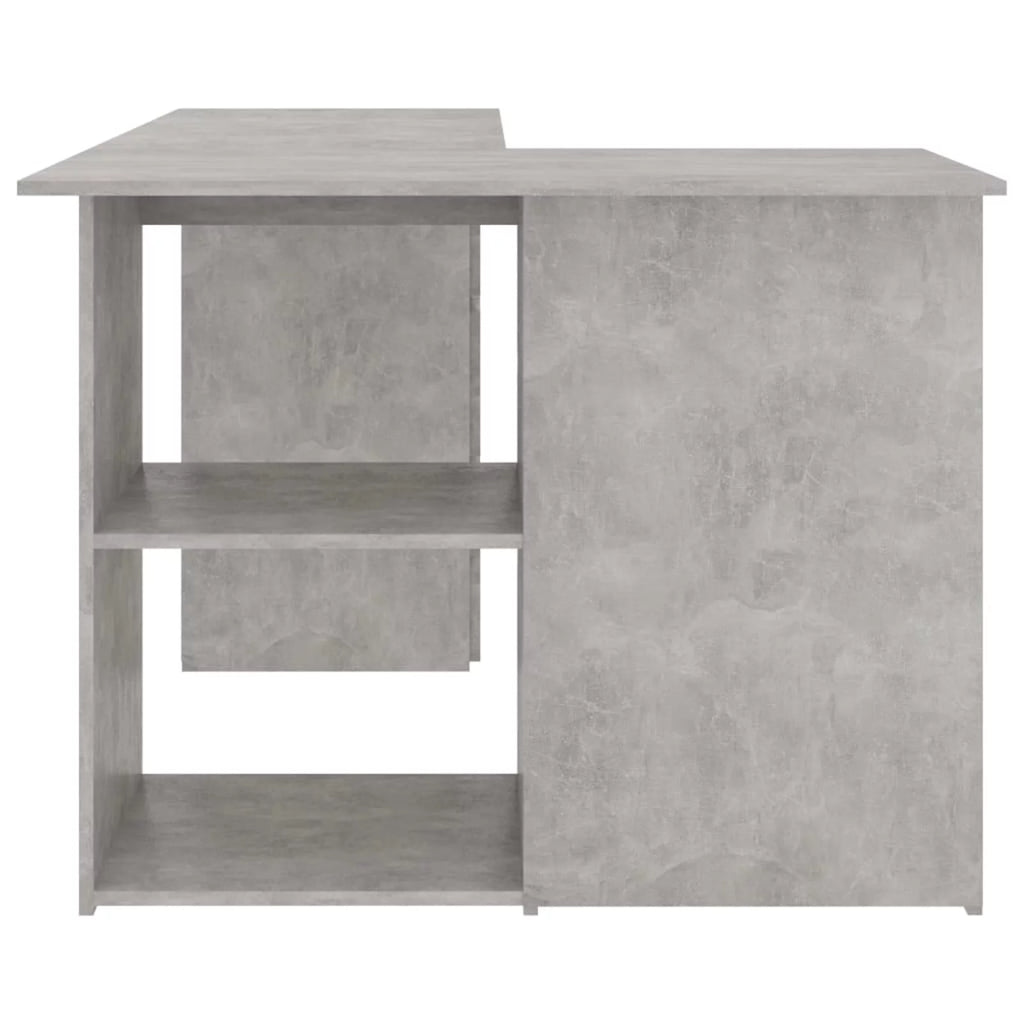 Corner Desk Concrete Gray Chipboard K18690