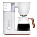Matte White 10 Cup Drip Coffee Maker with Glass Carafe H45075
