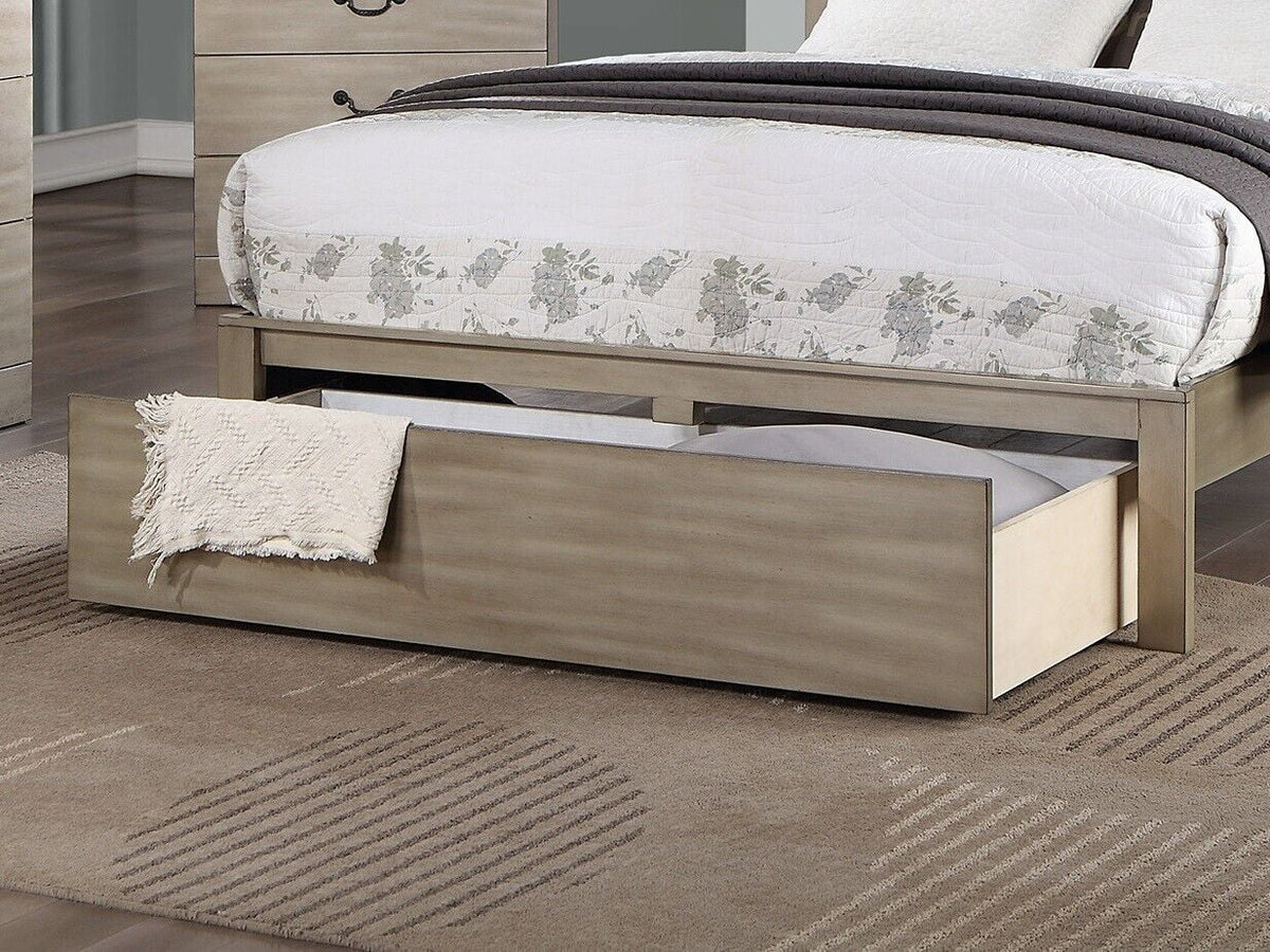 Cal King Size 6pc Bedroom Set with Dresser Mirror Nightstands Chest N53071