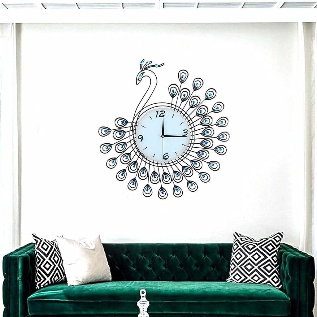 20" 3D Metal Crystal Wall Clock D972