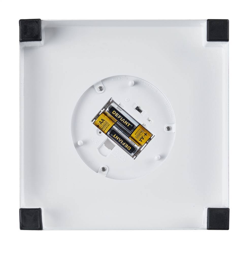 White Lantern with Flameless Candle U8835