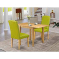 Oak Drop Leaf Rubberwood Solid Wood Dining Set O138